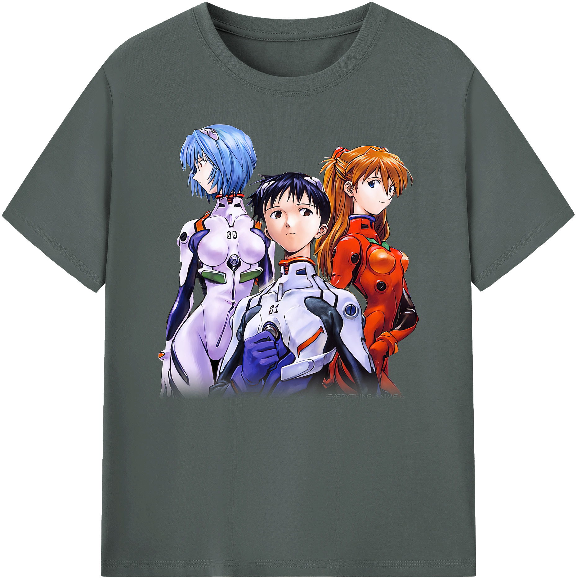 （画像用） EVA 新世紀エヴァンゲリオン 綿100％ メンズ半袖Tシャツ｜肌触りやわらか＆通気性